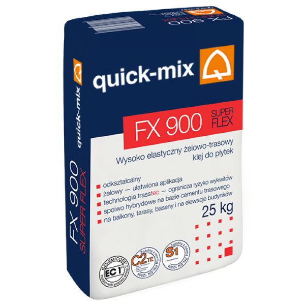 Высокоэластичный клей Quick-mix FX 900 Super Flex