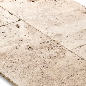 Травертин Light Travertine C/C Unfilled Brushed 1,2x30,5x61 Commercial 